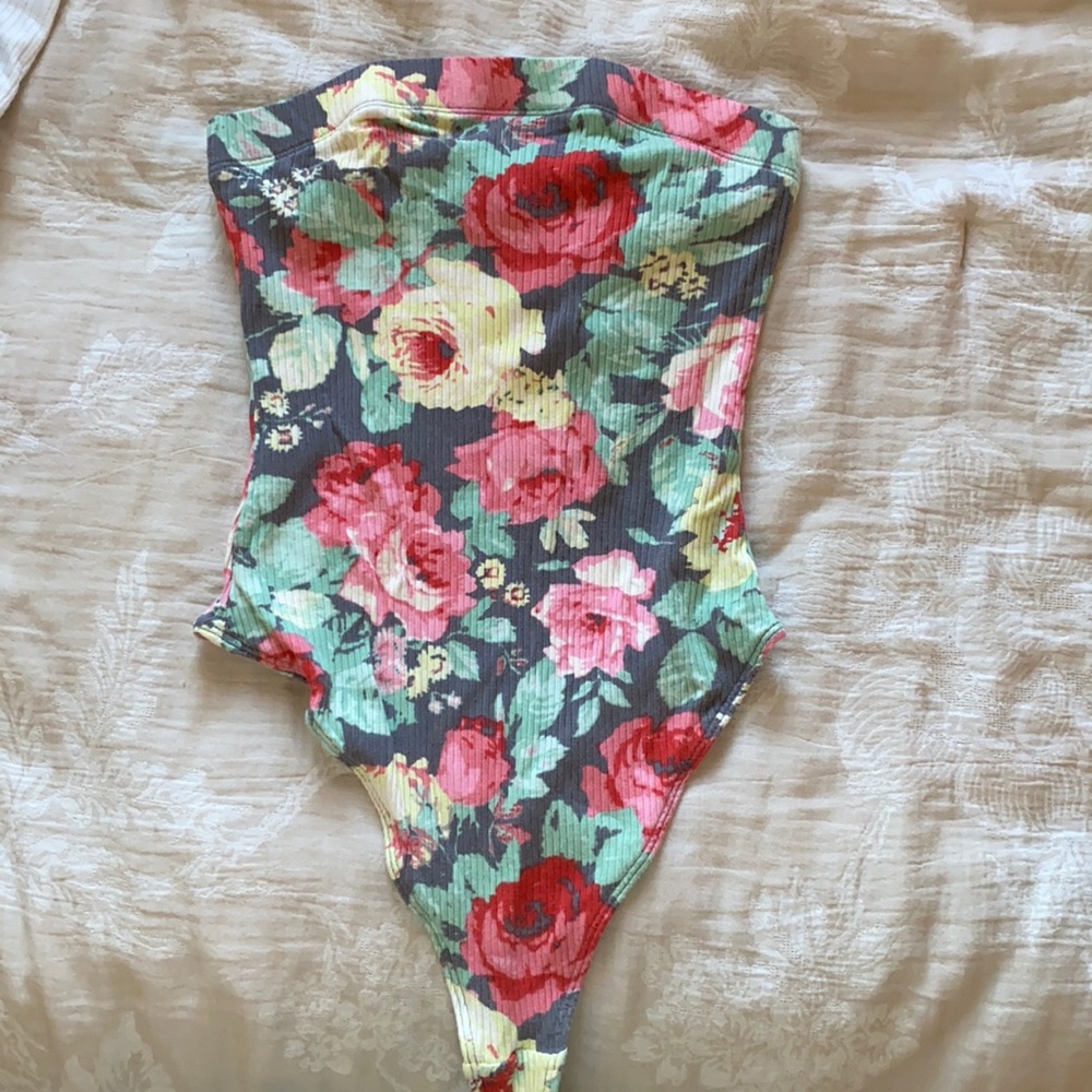 Urban outfitters floral leotard